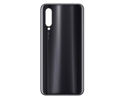 Hátlap Xiaomi Mi 9 Lite ragasztóval akkufedél (kamera plexi nincs benne) fekete